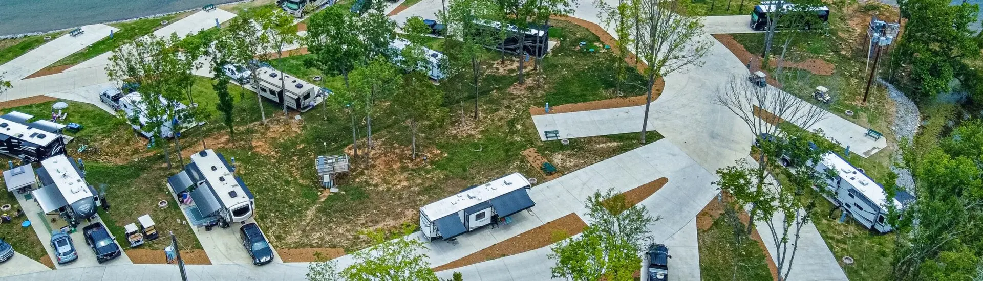 rv resort aerial view