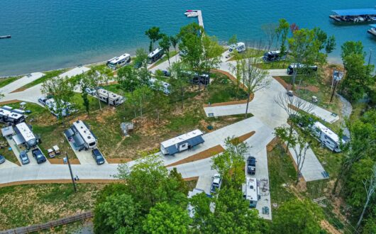 rv resort aerial view