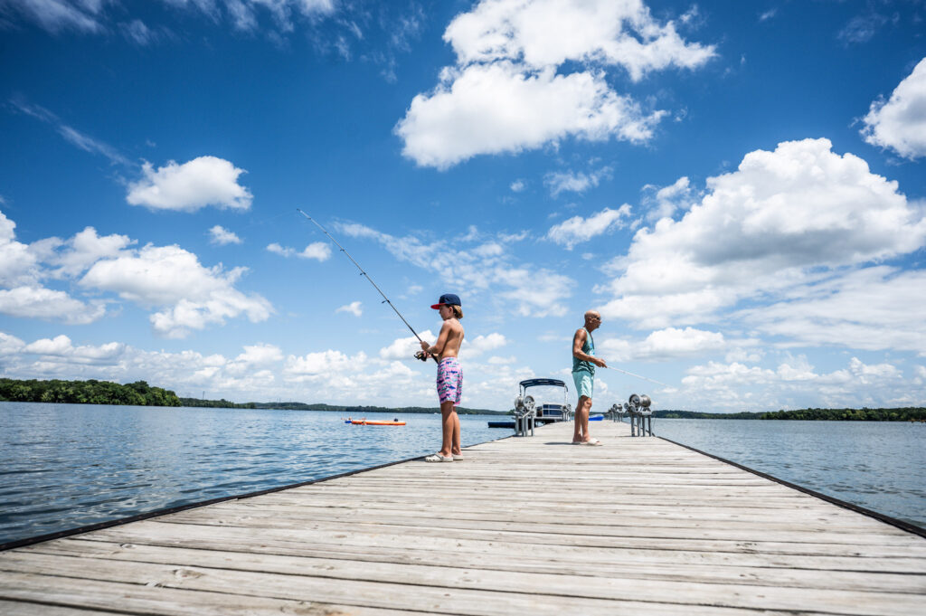 Kids Fishing at Four Corners